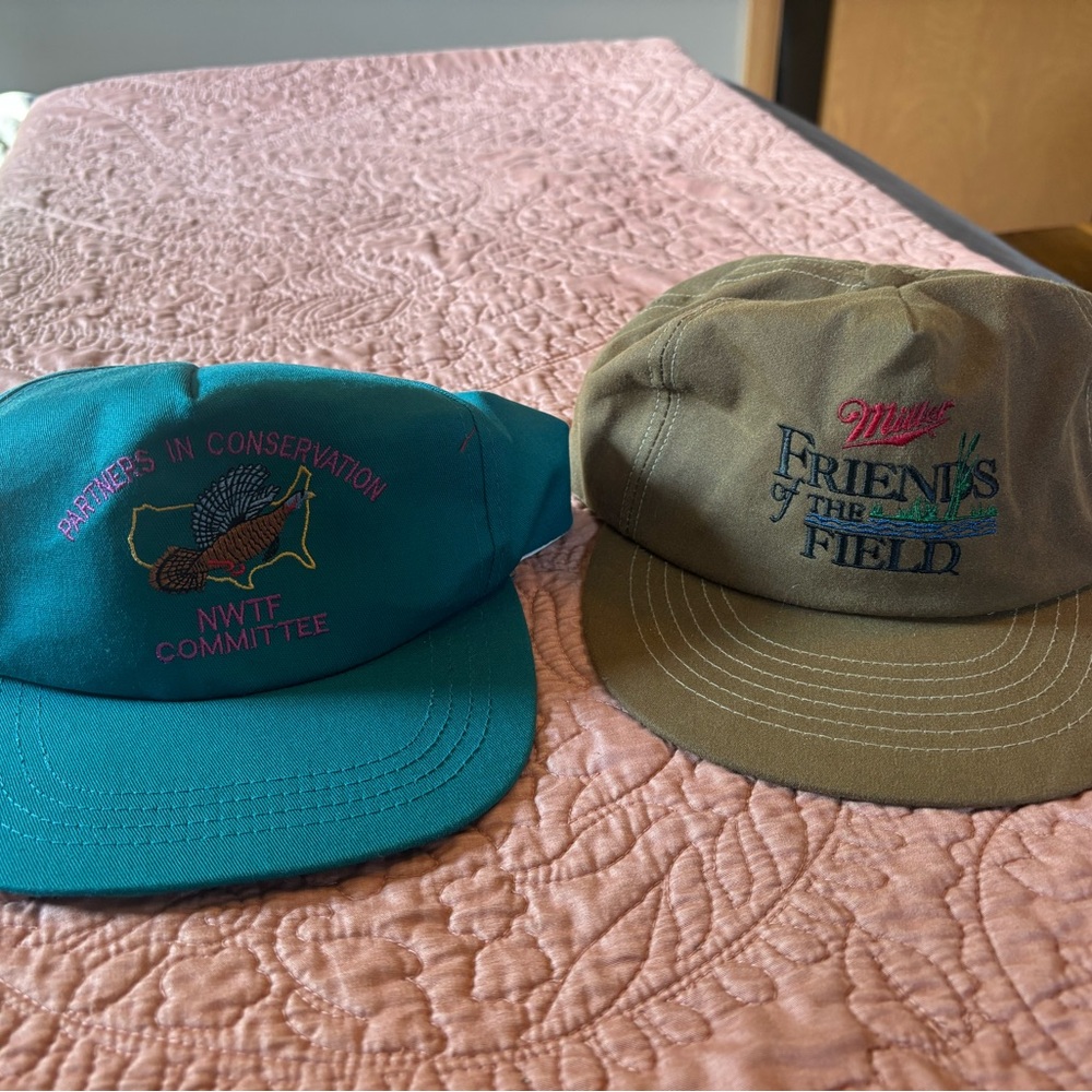 Miller Friends of the Field Hat - Olive and Teal Vintage Turkey Conservation Hat